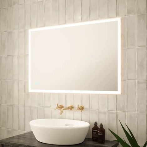 Luxury Illuminated LED Mirror Touch Sensor Dimmable Vertical or Horizontal (1/4)