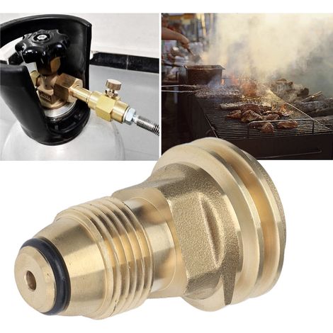Connecteur de remplissage de propane à filetage interne G1/2 pour barbecue de camping, convertisseur pour réchaud à gaz, interface pour convertisseur de bouteille de gaz (1/5)