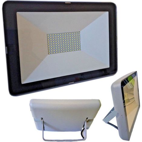 TrAdE Shop Traesio - Faro Faretto Led Flood Light Ip66 Bianco Naturale Slim Led Smd 50 Watt - (1/4)