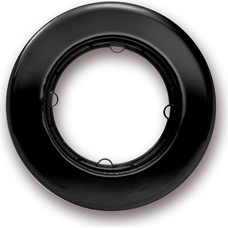 FONTINI Plaque 1 poste porcelaine noire DO LOW (1/2)