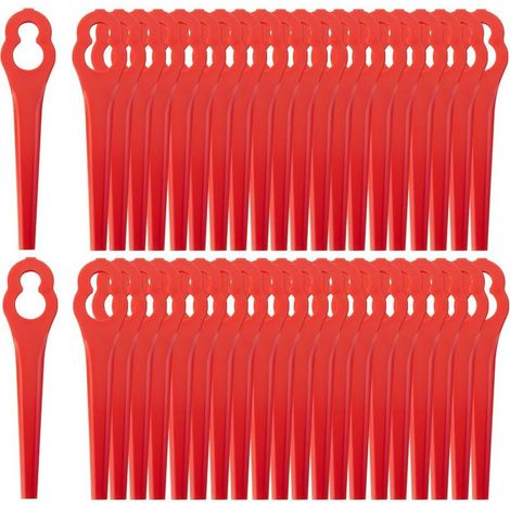 Lot de 100 Lames de Rechange compatibles avec Coupe-Bordure sans Fil - Lame en Plastique pour débroussailleuse (1/5)