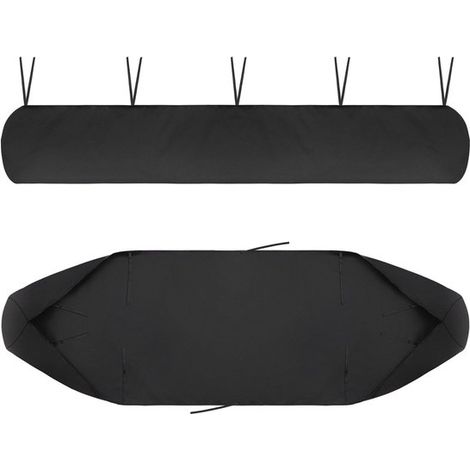 Housse de store - Convient aux stores de moins de 2,5 mètres - noir - Sac de rangement pour store - Tissu Oxford 420D - Housse anti-poussière pour temps de pluie pour jardin et terrasse (1/4)
