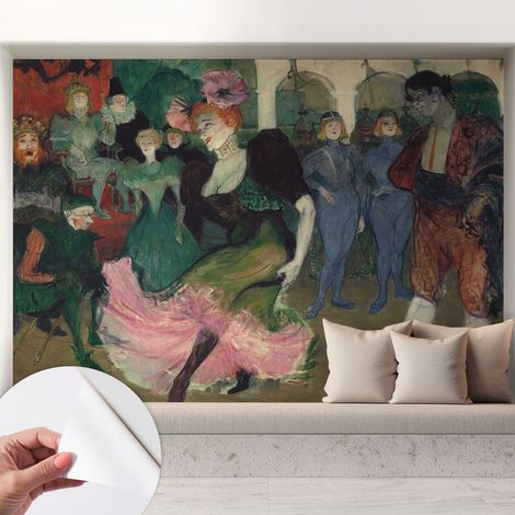 Papier peint adhésif autocollant pour salon chambre à coucher peint imprimé Installation facile Danse de bal 208x146 cm (1/5)