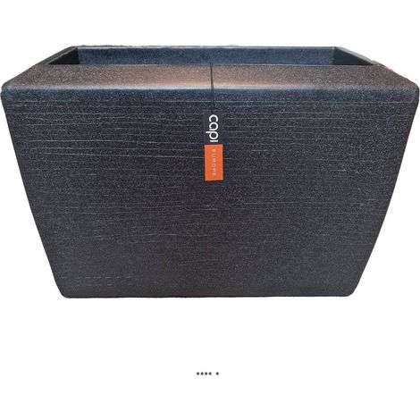 Jardinière Arc en matières recyclées Noire 40 cm H 60 cm - dimlon: 40 cm - dimhaut: H 60 cm (1/3)