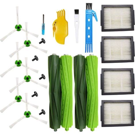 Pièces de Rechange pour iRobot Roomba i7 i7+/i7 Plus E5 E6 E7 Series Brosses Roomba Série I & E Kits de Remplacement (1/5)