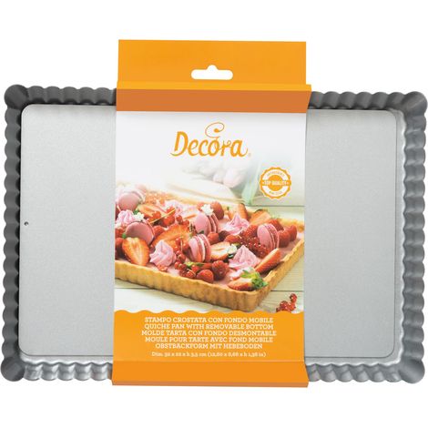 Teglia per crostate in metallo, mazurka, 32x22x3,5 cm, antiaderente (1/5)