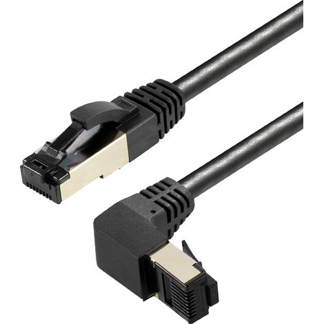 Maxtrack TI 48-5L RJ45 cable de Netzwerk, cable patch S/FTP 5.00m schwarz 1 Stück (1/3)