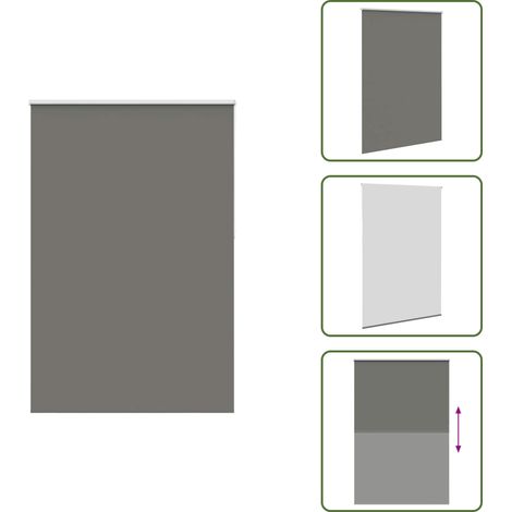 The Living Store Verdunkelungsrollo Grau 160x210cm Stoffbreite 156,6cm Polyester - Fensterrollos (1/5)