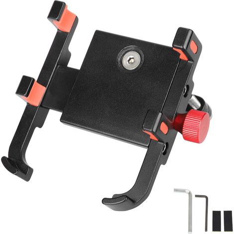 Support de téléphone rotatif à 360 degrés pour vélos, scooters, vélos électriques et jantes en alliage d'aluminium. (1/5)