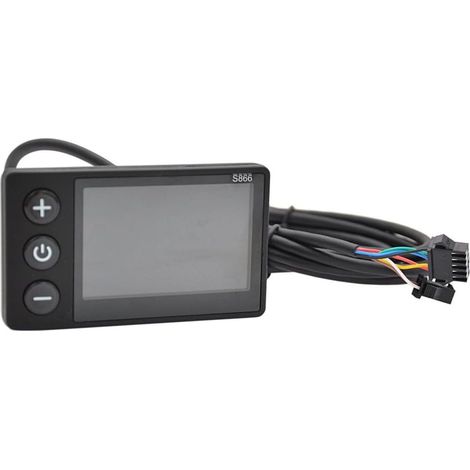 S866 24V/36V/48V Affichage de Vélo Électrique Écran LCD S866 Compteur Panneau de Commande de Scooter Assisté par Ebike (1/5)