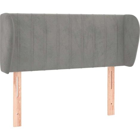 Maison Exclusive - Cabecero de terciopelo gris claro 93x23x78/88 (1/5)