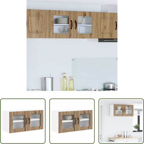 vidaXL Holzwerkstoff - Küchenschrank Artisan-Eiche 80 x 31 x 40 cm Holzwerkstoff (1/5)