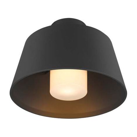 [NEUWERTIG] B-Ware SLV Deckenlampe Photoni LED Außenleuchte dimmbar schwarz Aluminium Ø25cm IP65 (1/2)