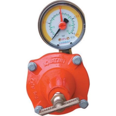 REGOLATORE GPL DI ALTA PRESSIONE CON MANOMETRO MOD. APZ12 kg. / h 12-18