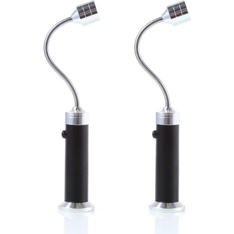 Lampe Torche Led Flexible Avec Col Pliable Pour Camping Et Navigation 9 Led Noires 2 Pièces (1/5)