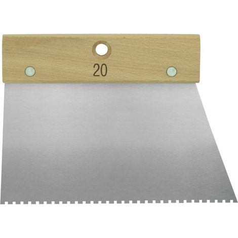 Spatule à colle 20 cm manche bois – lame acier verni - Mondelin