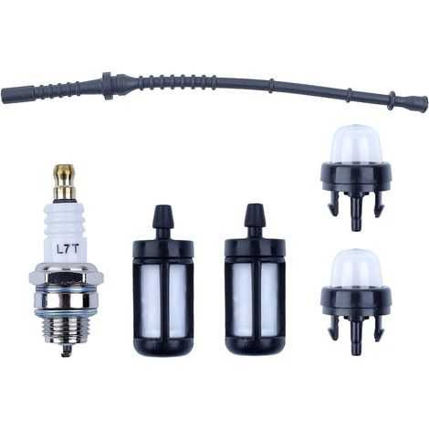 Tuyau de carburant Filtre Ampoule d'amorçage Kit pour STIHL FS120 FS120R FS200 R FS020 FS202 TS200 FS250 FS250R FS300 FS350 Débroussailleuses (1/5)