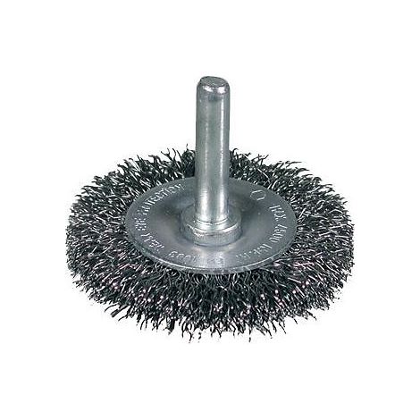 Brosse circulaire sur tige Ø 100mm x ép. 12mm x fil acier ondulé 0.2 mm T égal à 22mm boîte de 10 - 0008600511 OSBORN UNIPOL - OSBORN UNIPOL