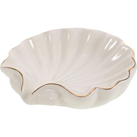 Seashell Soap Dish Soap Holder with Drainage Decorative Tray