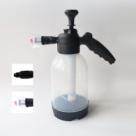 2-Liter-Drucksprüher, säure- und laugenbeständig – Schaum- und Sprühdose für Garten, Desinfektion, Autowäsche und Schutzfolien, 1 Stück, Weiß