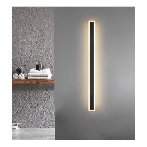Bar-Uno - Lámpara de pared LED de 80 cm, 31 W, negra (1/5)