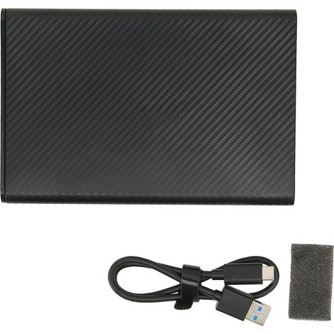 Boîtier externe pour disque dur SATA SSD 2,5 pouces, interface USB-C 10 Gbps, accessoire informatique haute vitesse. (1/5)