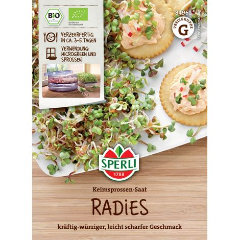 Sperli BIO Keimsprossen-Saat Radies (1/2)
