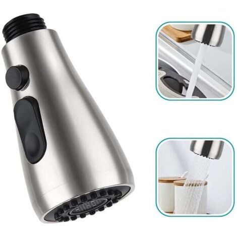 Douchette Evier Pull-Out Douches Robinet Mitigeur Cuisine Pro Tête de Douche 2 Types de Jet (1/4)