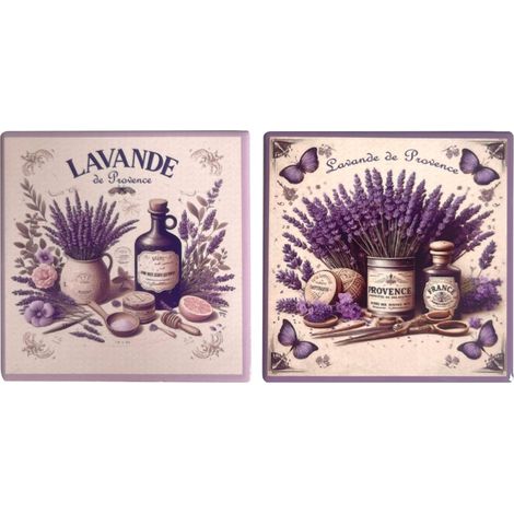 Sottobicchieri lavanda 2 unità - Proteggi la tua tavola con stile