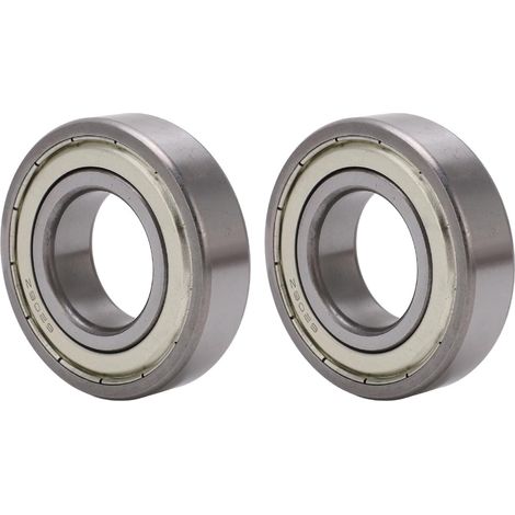Roulement à Billes Premium 6206RS, 32x60x16mm, Double Bouclier en Caoutchouc, Paquet De 2 pour équipements Et Véhicules Industriels (1/5)