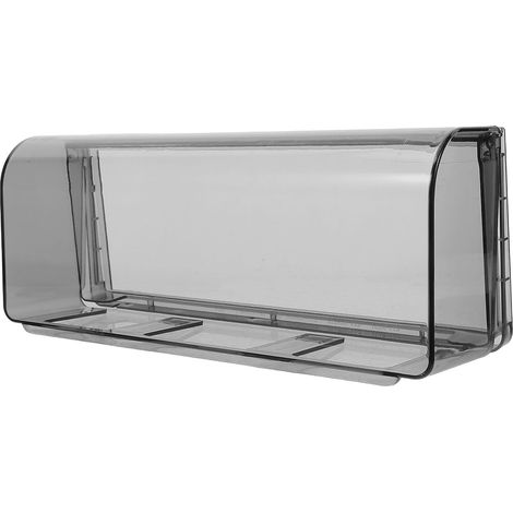 Cache de prise de courant triple slots en ABS noir avec adhérence facile adapté pour salles de bain et cabines de protection contre l'humidité (1/5)