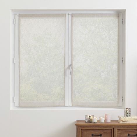 Set di 2 tende bianche fred 60x120cm - Atmosphera créateur d'intérieur