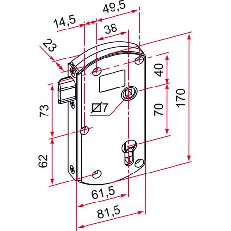 Tirard – Serrure électrique MODULOX pour portail battant – Pêne demi-tour noir – Tension 12V – Réversibilité sans outils – Tétière inox (1/4)