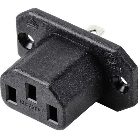TRU COMPONENTS TC-10088408 Kaltgeräte-Steckverbinder C13 Buchse, Einbau vertikal Gesamtpolzahl: 3 10 (1/3)