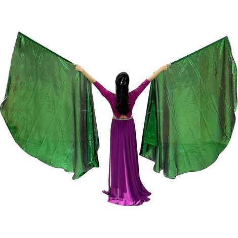 Ensemble de bannières de danse de louange et d'adoration, accessoires de danse, costume de représentation religieuse FAN0686 (vert)