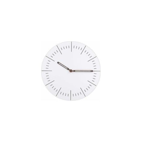 Horloge Murale Pendulaire - Cadran Blanc MDF - Mouvement Quartz Silencieux - 30 cm - Sans Seconde - Pour Intérieur (1/5)