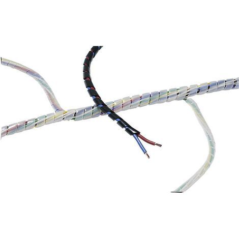 Gaine spirale 5 à 20 mm HellermannTyton SBPAV04-PA6-BK-30M 161-44100 noir 30 m S14833 (1/2)