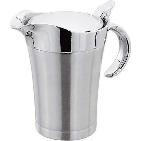 Saucière à double paroi isolante avec couvercle à charnière. idéale en acier inoxydable (750 ml)