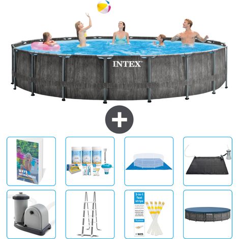 Intex Piscine Prism Frame Ronde - 549x122 cm - 9-pièces  S632
