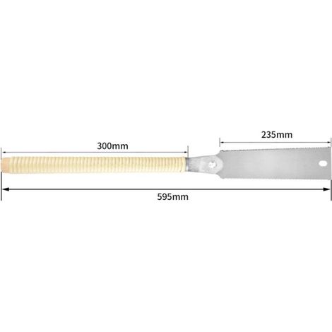 Fine cross-cut saw blade length 235 mm Total length 595 mm