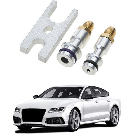 Outil d'entretien pour climatiseur automobile avec raccord de tuyau et bouchon de test d'étanchéité - 7 (1/4)