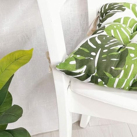 Set di cuscini per sedia da ufficio in velluto verde, 45x45 cm, versatili, quadrati, ideali anche come cuscino decorativo per auto e sedia a rotelle. (1/3)