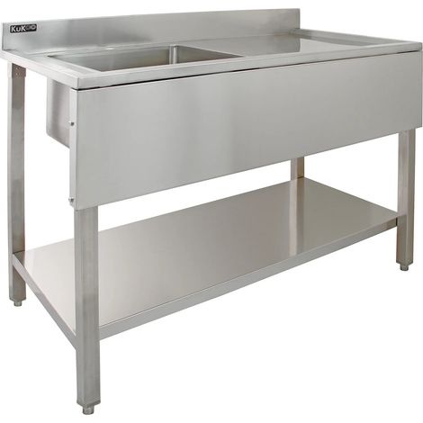 KuKoo Commercial Stainless Steel Sink - Right Hand Drainer