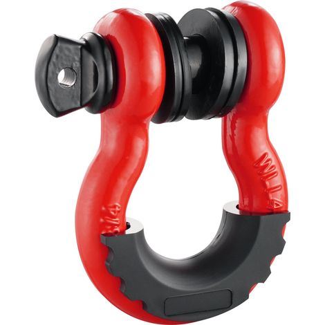 Élingue D-Ring 19 mm avec axe fileté 22,2 mm, résistance à la rupture 28,5 tonnes, lot de 2 (1/5)