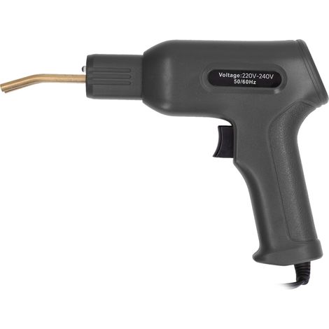 Kit de réparation pare-chocs voiture 50W soudeuse plastique pistolet agrafeuse chaude avec pinces fils soudure plat/angle externe/interne/ondulé noir norme UK 220-240V (1/5)