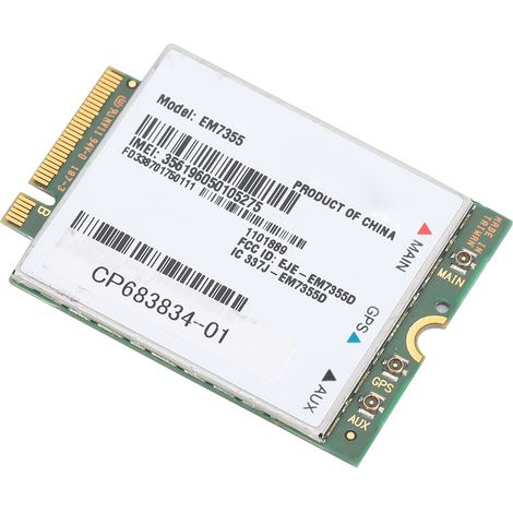 Module 4G LTE intégré Sierra Wireless AirPrime EM7355 100 Mbps pour ordinateur portable, compatible avec les réseaux AT&T, Verizon et Sprint.