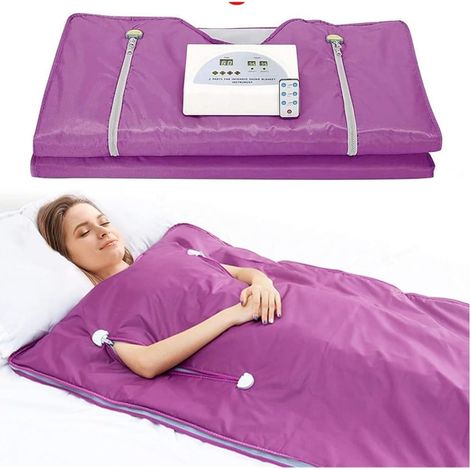 Kit de sauna portatif Couverture de Sauna amincissante professionnelle, couverture de Sauna chauffante imperméable for perte de poids, for Salon de beauté de thérapie Spa à domicile Tente de sauna per (1/5)