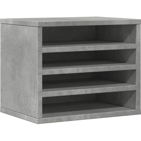 Mobiletto portaoggetti per ufficio 36 x 26 x 295 cm grigio cemento 020043553