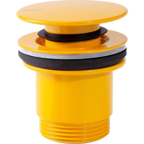 TRES 24284001AM Válvula De Desagüe Click-Clack Simple-Rapid Para Lavabo/Bidé Color Ámbar - ref: 24284001AM