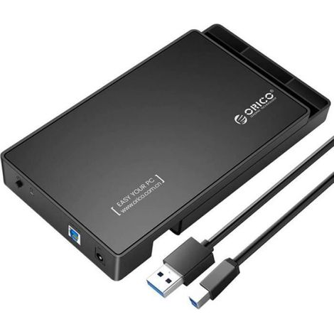 Boîtier Disque Dur Externe - USB 3.0 - Pour Disque Dur SATA 3,5 Pouces - Alimentation Incluse - 1 Pièce